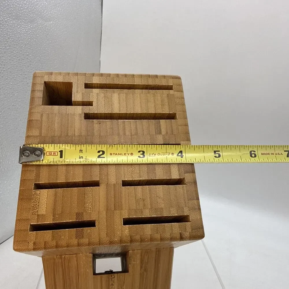 Miyabi 10-Slot Bamboo Knife Block Only - Knives Not Included Excellent Shape